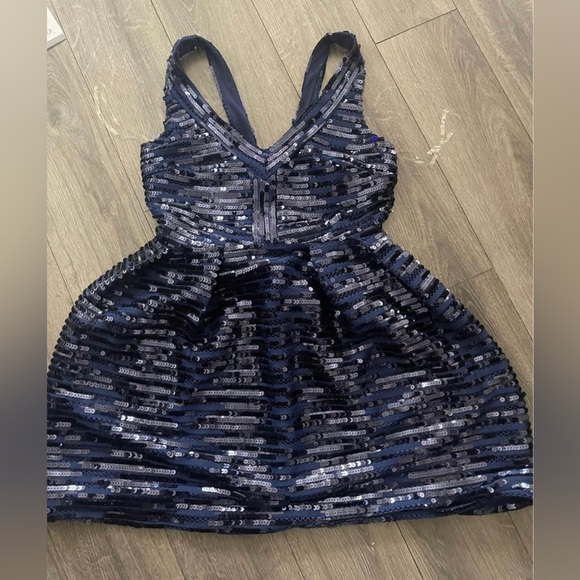 Hope's Dresses & Skirts - ShopHopes blue sequin dress size large!